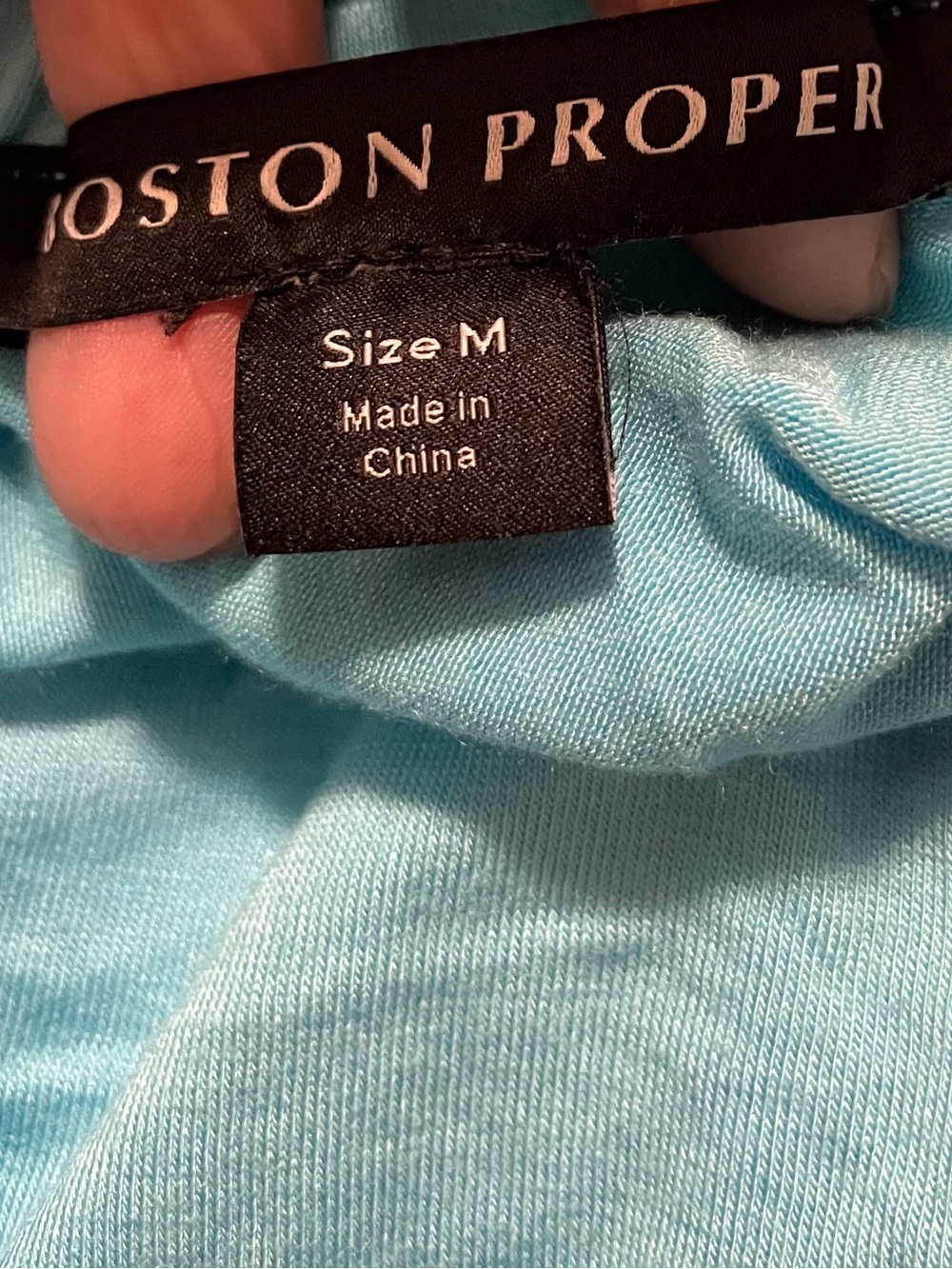 Zara black denim jeans size 6/Boston Proper Turquoise Halter top w/Gems Womens M - Picture 5 of 9